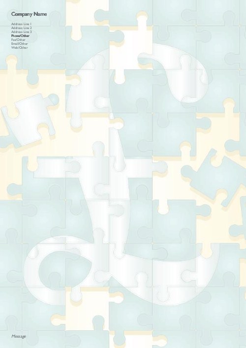 Pound Puzzle A4 Recycled Letterhead