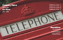 Phone Box Full Colour Business Cards