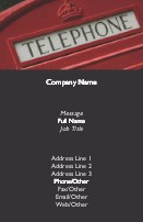 Phone Box Recycled Business Cards