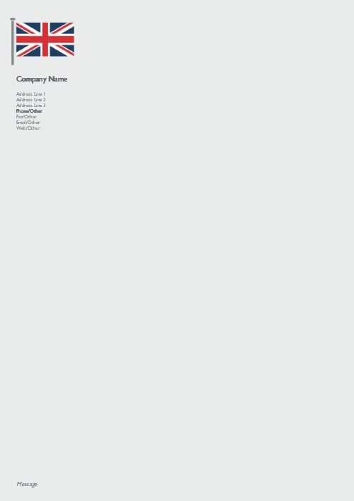 Union Jack A4 Recycled Letterhead