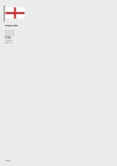 English Flag A4 Letterhead