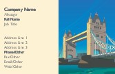 Tower Bridge Full Colour Business Cards