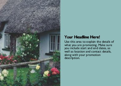 Thatched Roof Cottage Full Colour Standard Sized Postcards