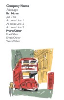 London Bus Full Colour Business Cards