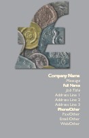 Pounds and Coins Full Colour Business Cards