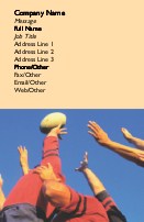 Ruggers Full Colour Business Cards