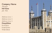 Tower of London Full Colour Business Cards