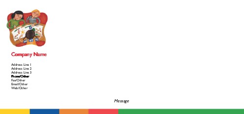 Children Colouring Full Colour Compliment Slips
