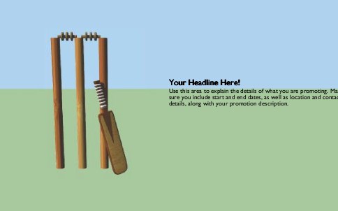 Cricketing Full Colour Oversized Postcards