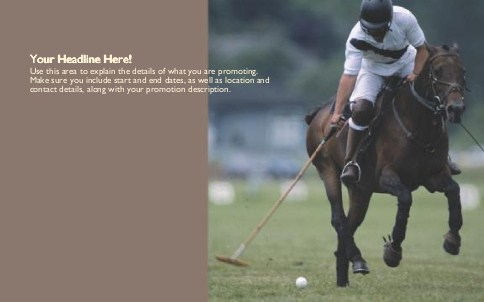 Polo Match Full Colour Oversized Postcards