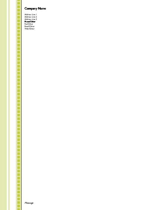 Lining Things Up A4 Recycled Letterhead