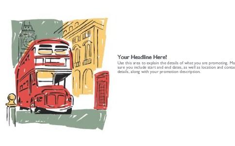 London Bus Full Colour Oversized Postcards