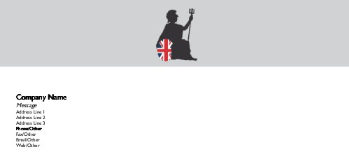 Rule Britannia Full Colour Compliment Slips