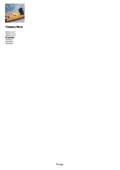 Blackboard and Chalk A4 Recycled Letterhead