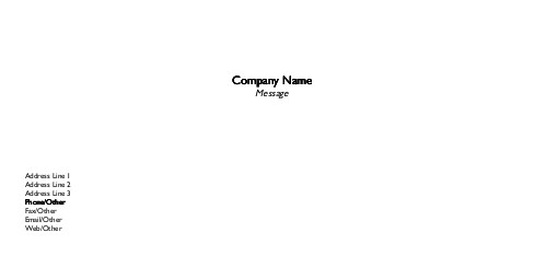 Create Your Own - Compliment Slip Full Colour Compliment Slips