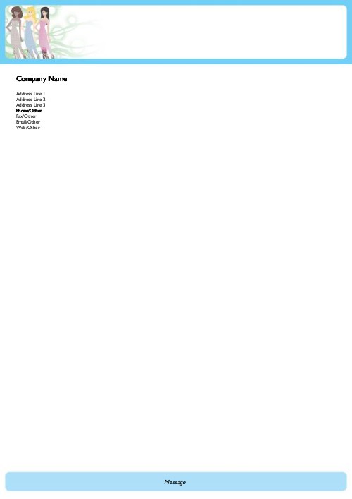 Three Ladies A4 Recycled Letterhead