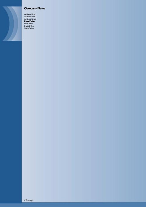 Blue Radiating A4 Recycled Letterhead