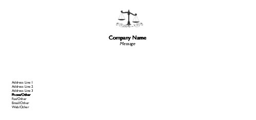 Tip the Scales Full Colour Compliment Slips
