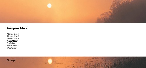 Misty Moonlight Full Colour Compliment Slips