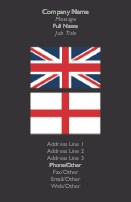 United with England Full Colour Magnetic Business Cards
