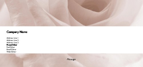 White Rose Full Colour Compliment Slips