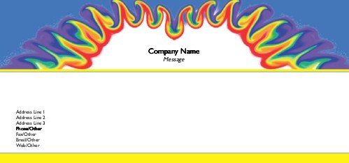 Rainbow Tie Dye Full Colour Compliment Slips