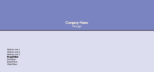 Twilight Mist Full Colour Compliment Slips