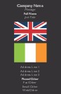 United with Ireland Full Colour Magnetic Business Cards