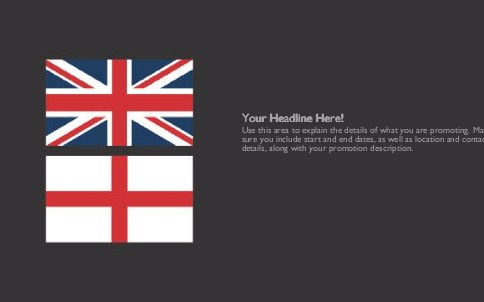 United with England Full Colour Oversized Postcards