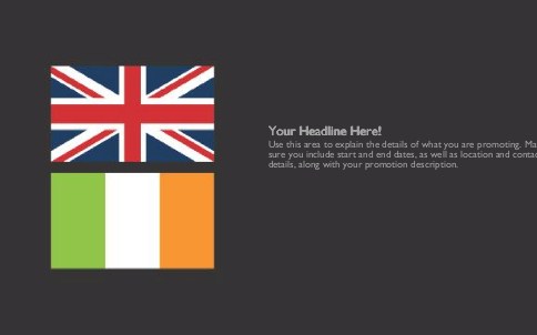 United with Ireland Full Colour Oversized Postcards