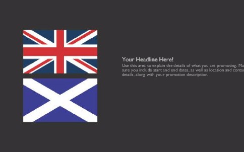 United with Scotland Full Colour Oversized Postcards