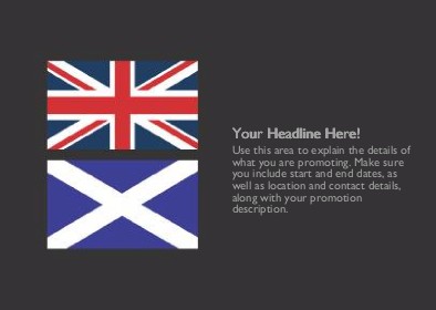 United with Scotland Full Colour Standard Sized Postcards