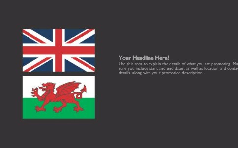 United with Wales Full Colour Oversized Postcards