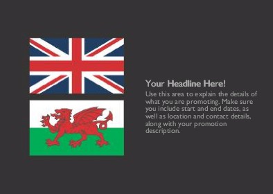 United with Wales Full Colour Standard Sized Postcards