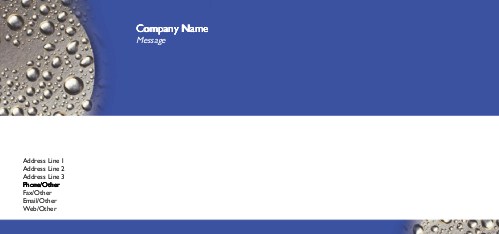 Wet Metallic Full Colour Compliment Slips