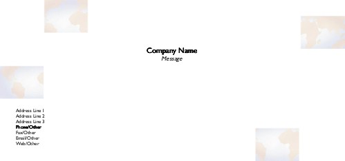 World Map Full Colour Compliment Slips