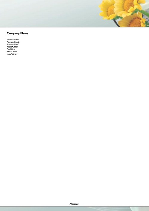 Striking Centrepiece A4 Recycled Letterhead