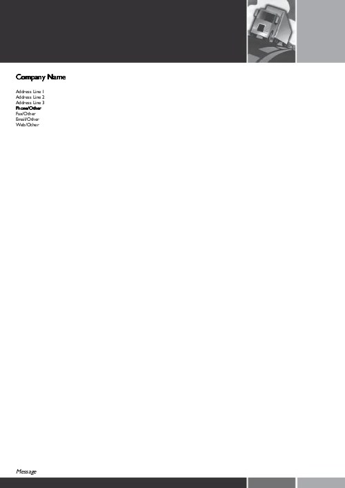 Articulated Lorry A4 Letterhead