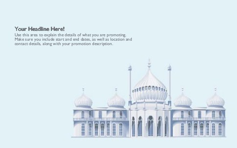 The Royal Pavilion Full Colour Oversized Postcards