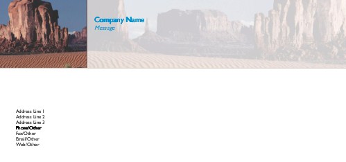 Sand and Stone Full Colour Compliment Slips
