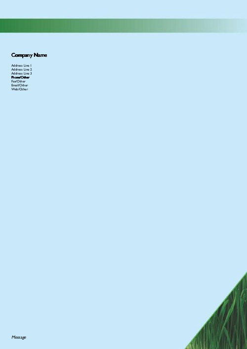 Lush Lawn A4 Recycled Letterhead