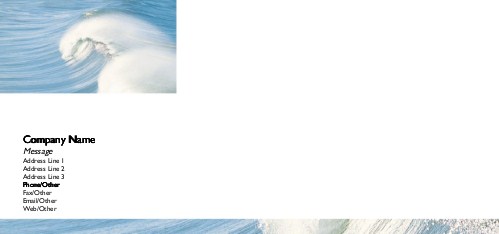 Cresting Wave Full Colour Compliment Slips