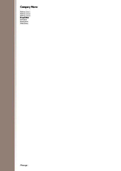Fading Brown Line A4 Letterhead