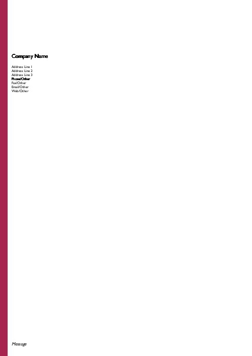Bold Stance A4 Letterhead