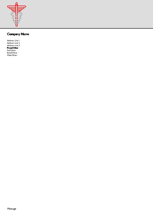 Good Medicine A4 Letterhead