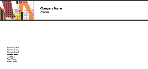 Fashionable Full Colour Compliment Slips