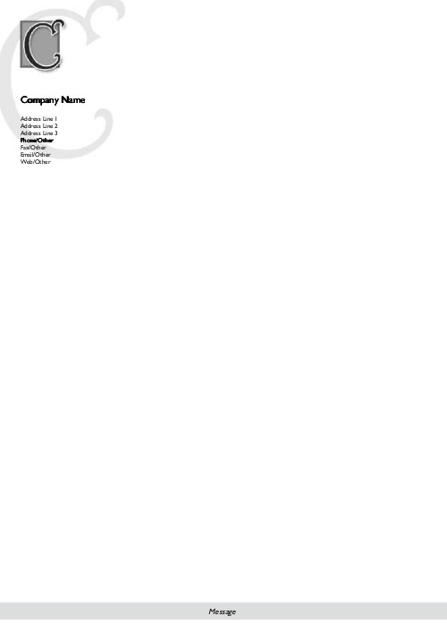 Italic Monogram C