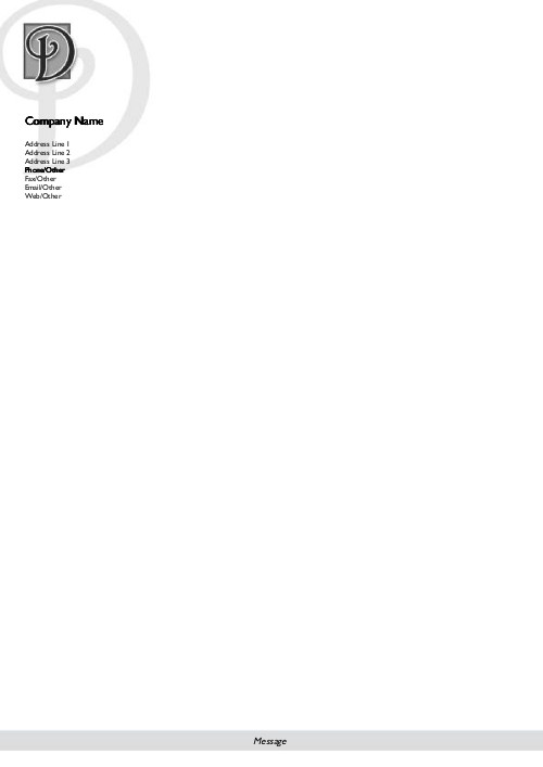 Italic Monogram D