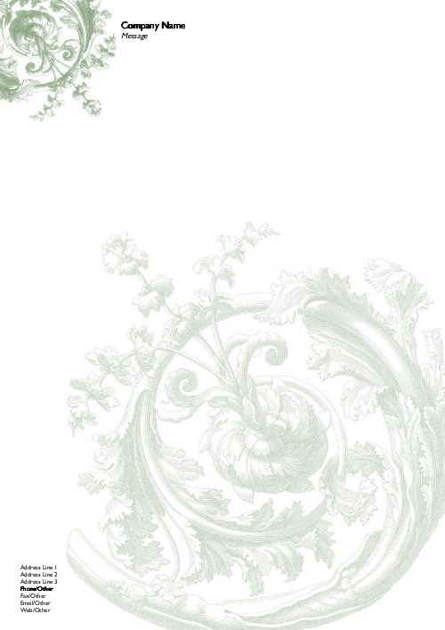 Green Vine A4 Recycled Letterhead