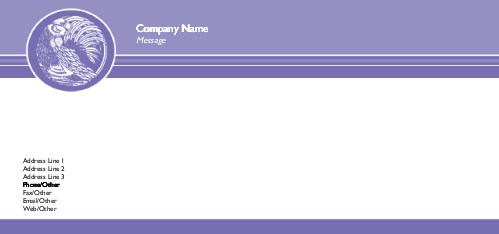 Year of the Cock Full Colour Compliment Slips